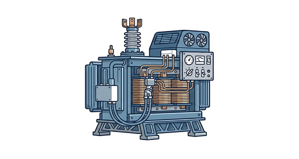Power transformers for grid distribution